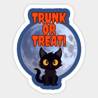 Cute Halloween black cat Trunk or treat 2023 Sticker